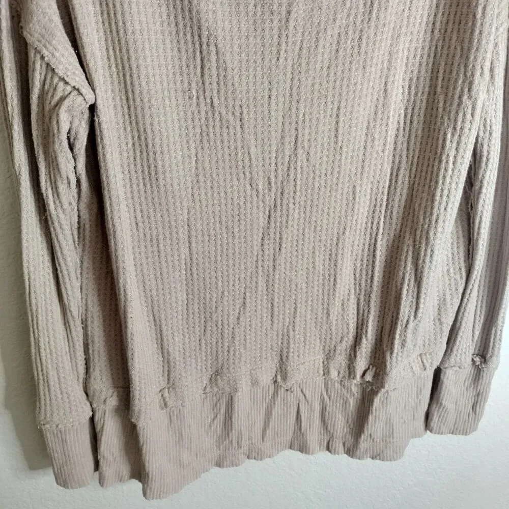 Free People We The Free North Shore Thermal Top Sand sz Xs